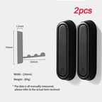 2/1Pcs Folding Wall Hook Hidden Robe Towel Coat Hook Stainless Steel Hook for Home Kitchen Bathroom Matte Black Towel Hanger
