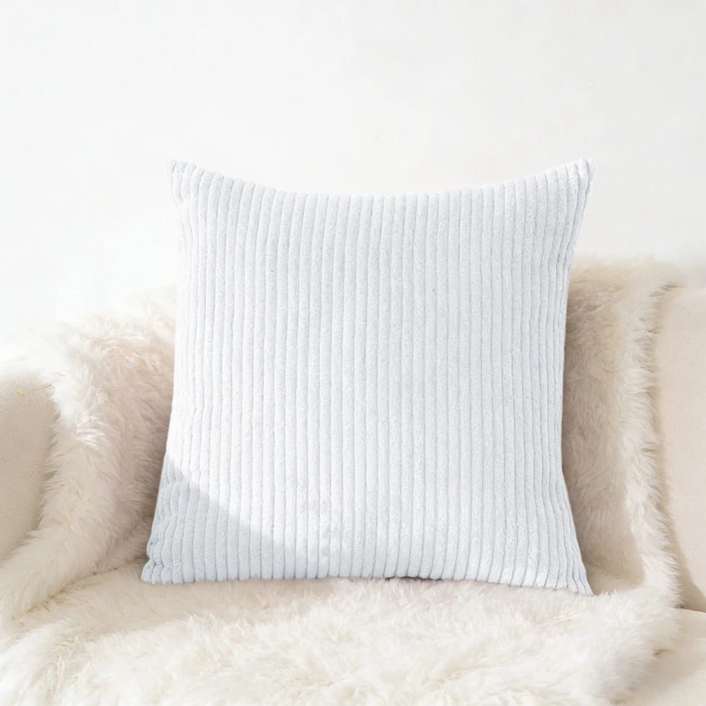 Corduroy Pillow Cover 40X40 45X45 50X50 30X50 CM Soft Plush Flannel Cushion Cover Fluffy Couch Pillow Case for Sofa Living Room