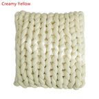 Square Braid Pillow Floor Sofa Cushion Pillow Handmade Cushion Home Decor Pillow