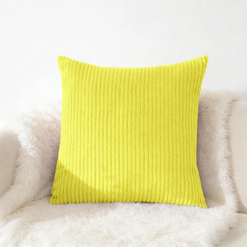 Corduroy Pillow Cover 40X40 45X45 50X50 30X50 CM Soft Plush Flannel Cushion Cover Fluffy Couch Pillow Case for Sofa Living Room