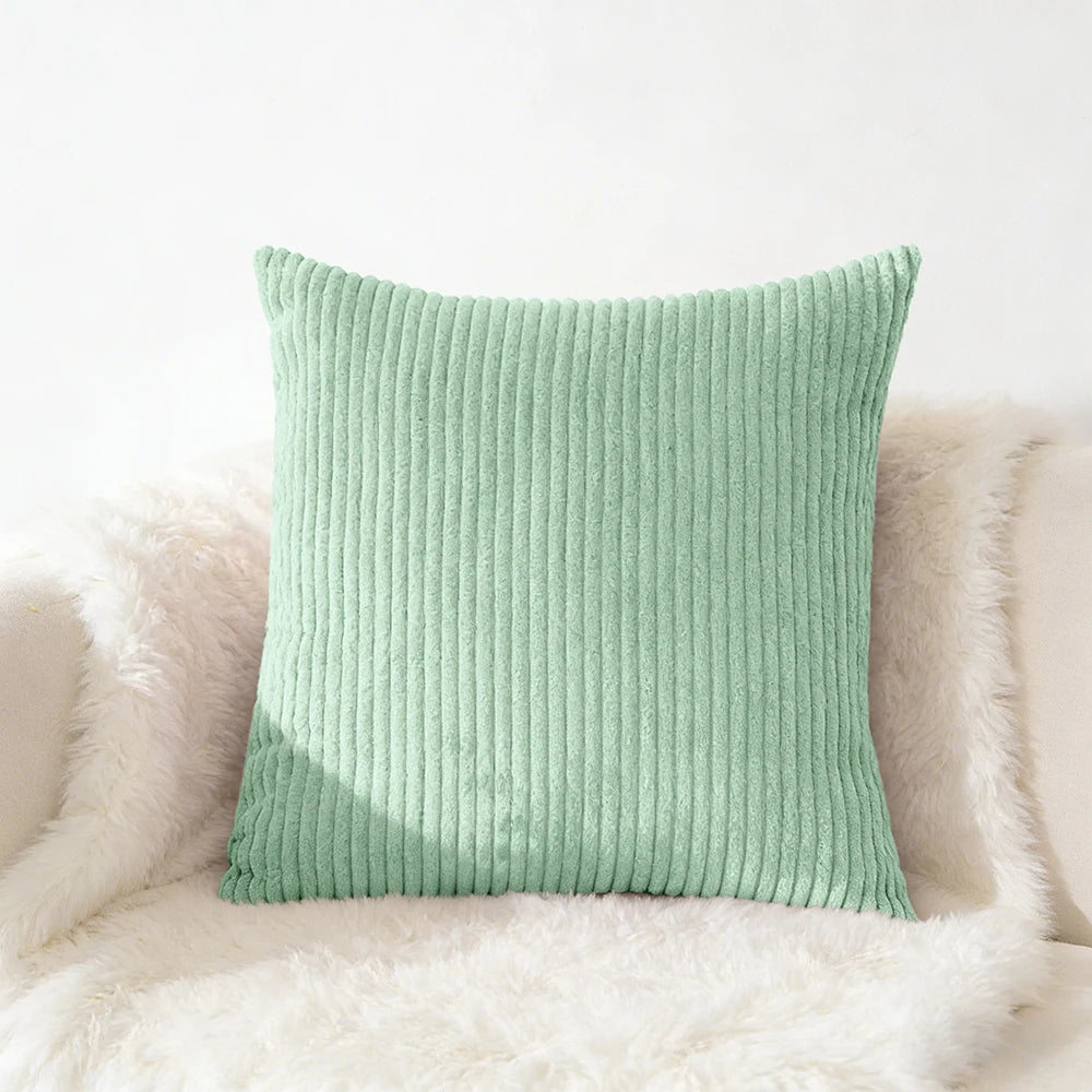 Corduroy Pillow Cover 40X40 45X45 50X50 30X50 CM Soft Plush Flannel Cushion Cover Fluffy Couch Pillow Case for Sofa Living Room