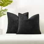 Decorative Pillow Covers Soft Chenille Couch Throw Pillow Cushion Covers with Elegant Design for Sofa Bedroom Living Room
