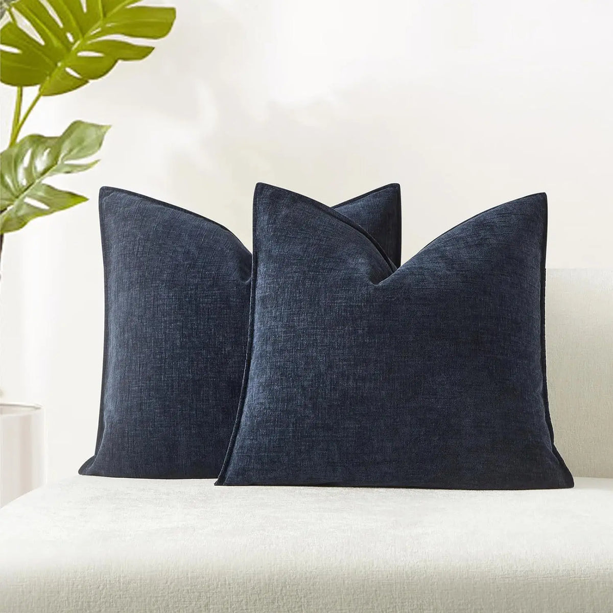 Decorative Pillow Covers Soft Chenille Couch Throw Pillow Cushion Covers with Elegant Design for Sofa Bedroom Living Room