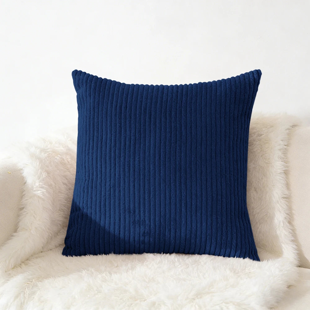 Corduroy Pillow Cover 40X40 45X45 50X50 30X50 CM Soft Plush Flannel Cushion Cover Fluffy Couch Pillow Case for Sofa Living Room