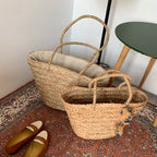 Weave Large Tote Bag 2021 Summer New Quality Straw Women'S Designer Handbag High Capacity Handbag Beach Travel Bag Basket Bag