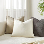 Decorative Pillow Covers Soft Chenille Couch Throw Pillow Cushion Covers with Elegant Design for Sofa Bedroom Living Room