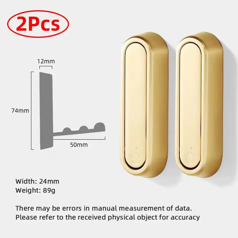 2/1Pcs Folding Wall Hook Hidden Robe Towel Coat Hook Stainless Steel Hook for Home Kitchen Bathroom Matte Black Towel Hanger