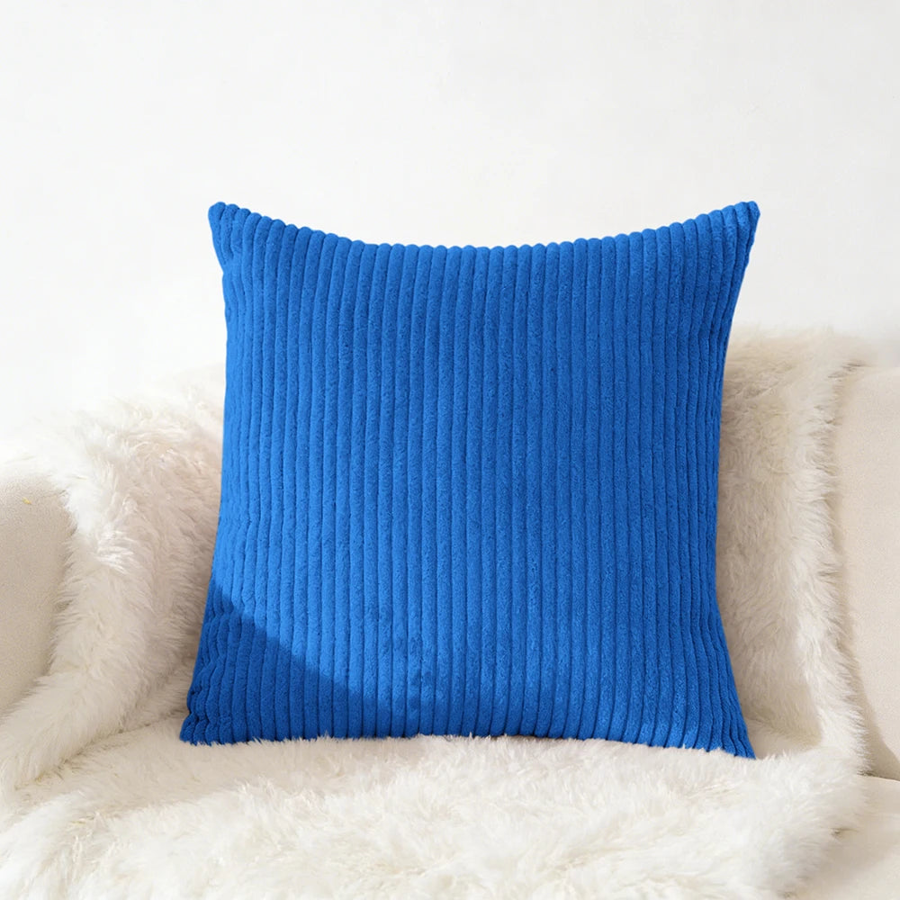 Corduroy Pillow Cover 40X40 45X45 50X50 30X50 CM Soft Plush Flannel Cushion Cover Fluffy Couch Pillow Case for Sofa Living Room