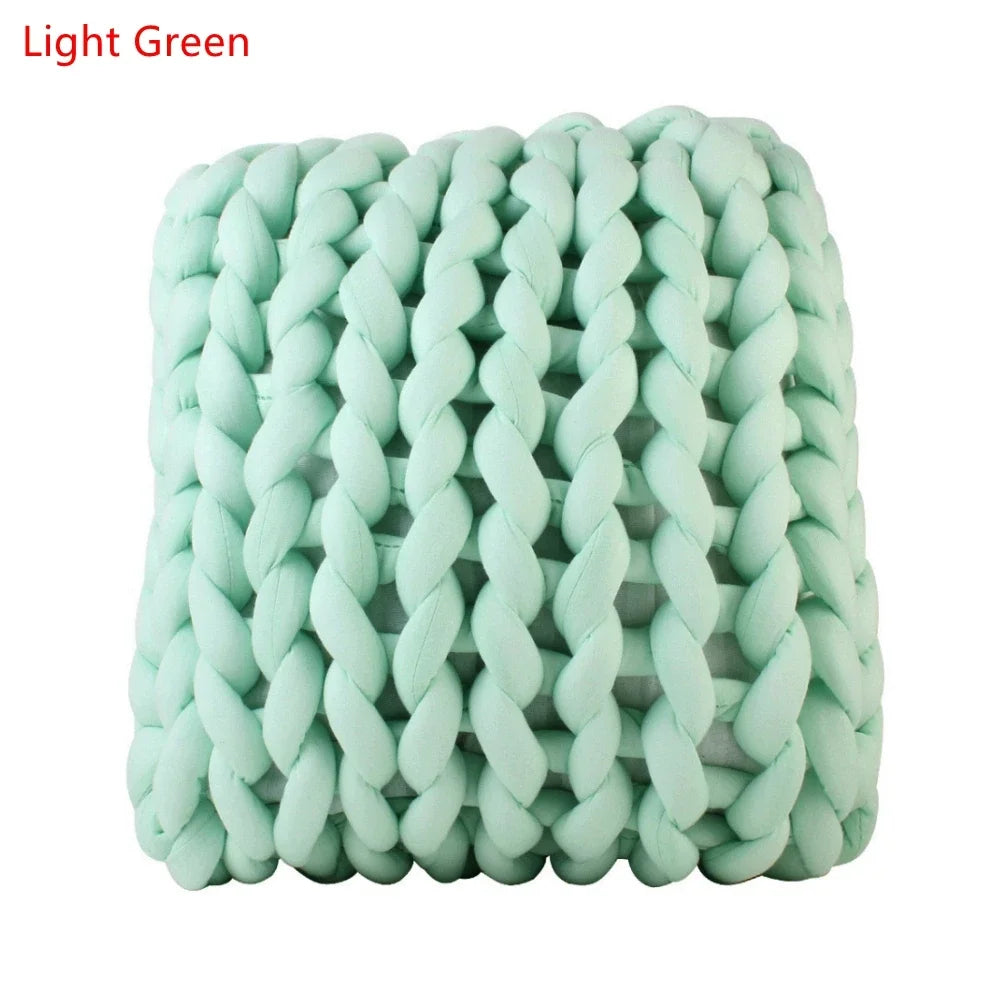 Square Braid Pillow Floor Sofa Cushion Pillow Handmade Cushion Home Decor Pillow