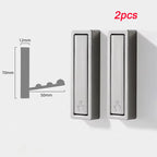 2/1Pcs Folding Wall Hook Hidden Robe Towel Coat Hook Stainless Steel Hook for Home Kitchen Bathroom Matte Black Towel Hanger
