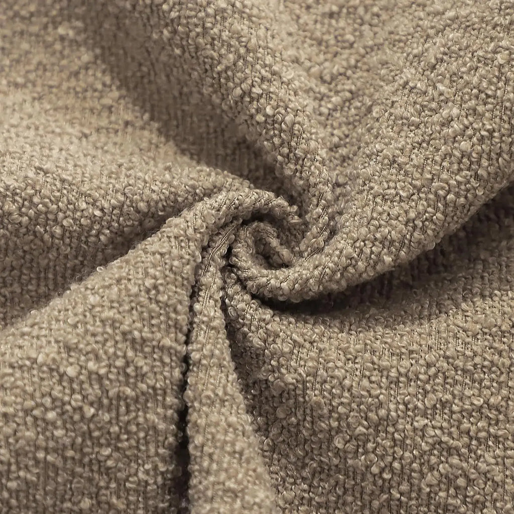 Solid Boucle Throw Pillow Cover Ivory Grey Camel Puffy Soft Design Cushion Cover Texture Couch Pillow Case Cozy 18X18" 45X45Cm