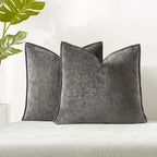 Decorative Pillow Covers Soft Chenille Couch Throw Pillow Cushion Covers with Elegant Design for Sofa Bedroom Living Room