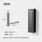 2/1Pcs Folding Wall Hook Hidden Robe Towel Coat Hook Stainless Steel Hook for Home Kitchen Bathroom Matte Black Towel Hanger