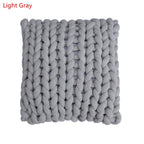 Square Braid Pillow Floor Sofa Cushion Pillow Handmade Cushion Home Decor Pillow