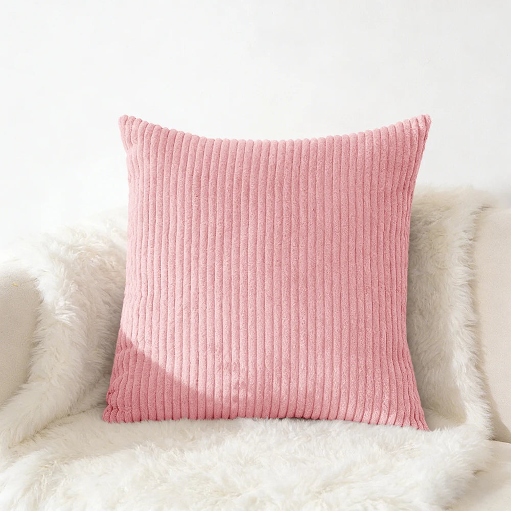 Corduroy Pillow Cover 40X40 45X45 50X50 30X50 CM Soft Plush Flannel Cushion Cover Fluffy Couch Pillow Case for Sofa Living Room