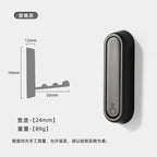 2/1Pcs Folding Wall Hook Hidden Robe Towel Coat Hook Stainless Steel Hook for Home Kitchen Bathroom Matte Black Towel Hanger