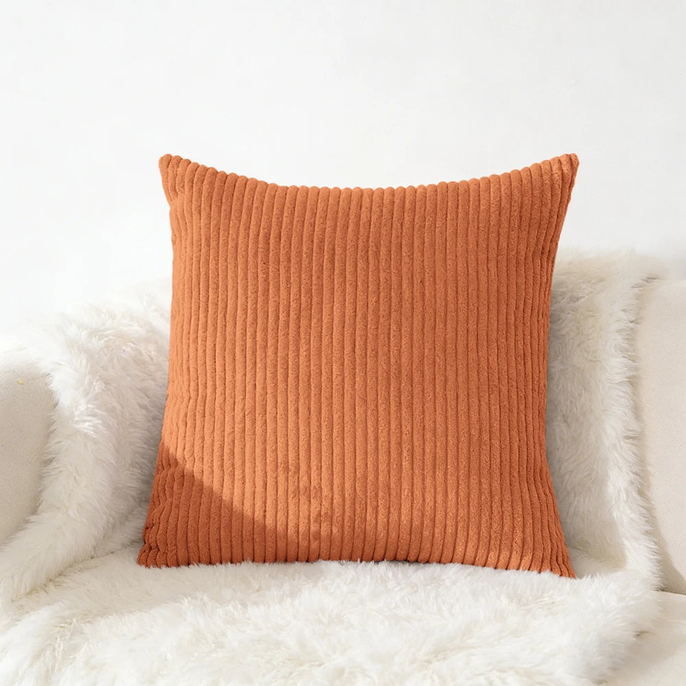 Corduroy Pillow Cover 40X40 45X45 50X50 30X50 CM Soft Plush Flannel Cushion Cover Fluffy Couch Pillow Case for Sofa Living Room