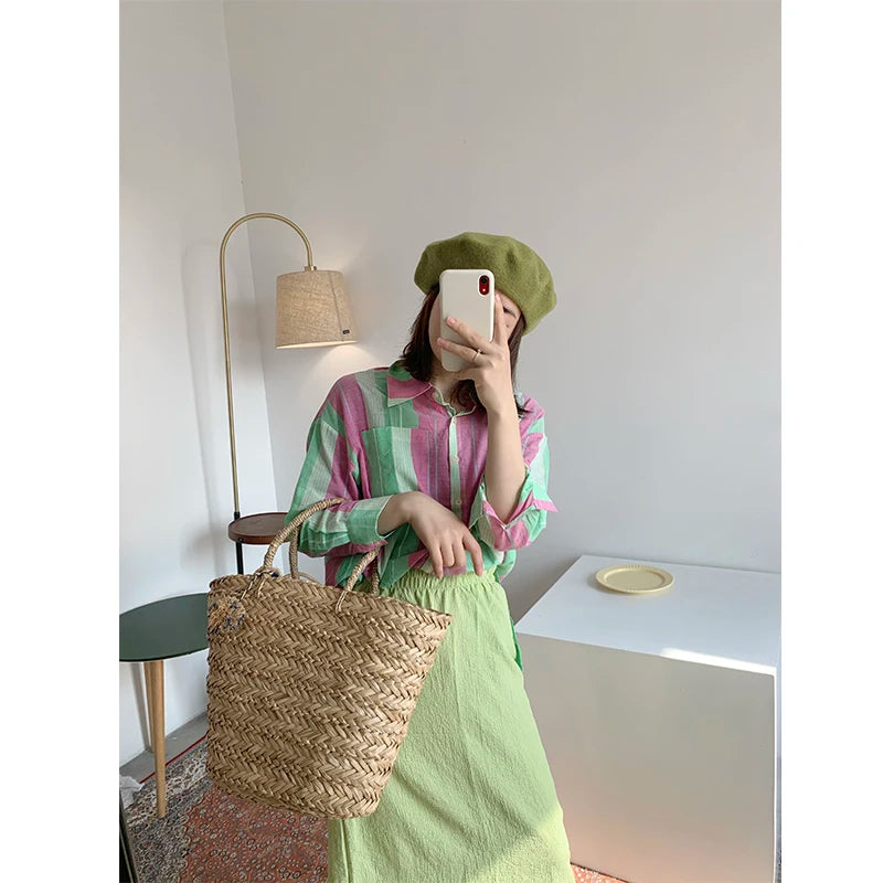 Weave Large Tote Bag 2021 Summer New Quality Straw Women'S Designer Handbag High Capacity Handbag Beach Travel Bag Basket Bag