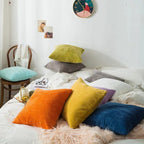 Corduroy Pillow Cover 40X40 45X45 50X50 30X50 CM Soft Plush Flannel Cushion Cover Fluffy Couch Pillow Case for Sofa Living Room