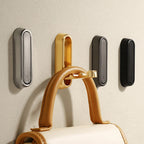 2/1Pcs Folding Wall Hook Hidden Robe Towel Coat Hook Stainless Steel Hook for Home Kitchen Bathroom Matte Black Towel Hanger