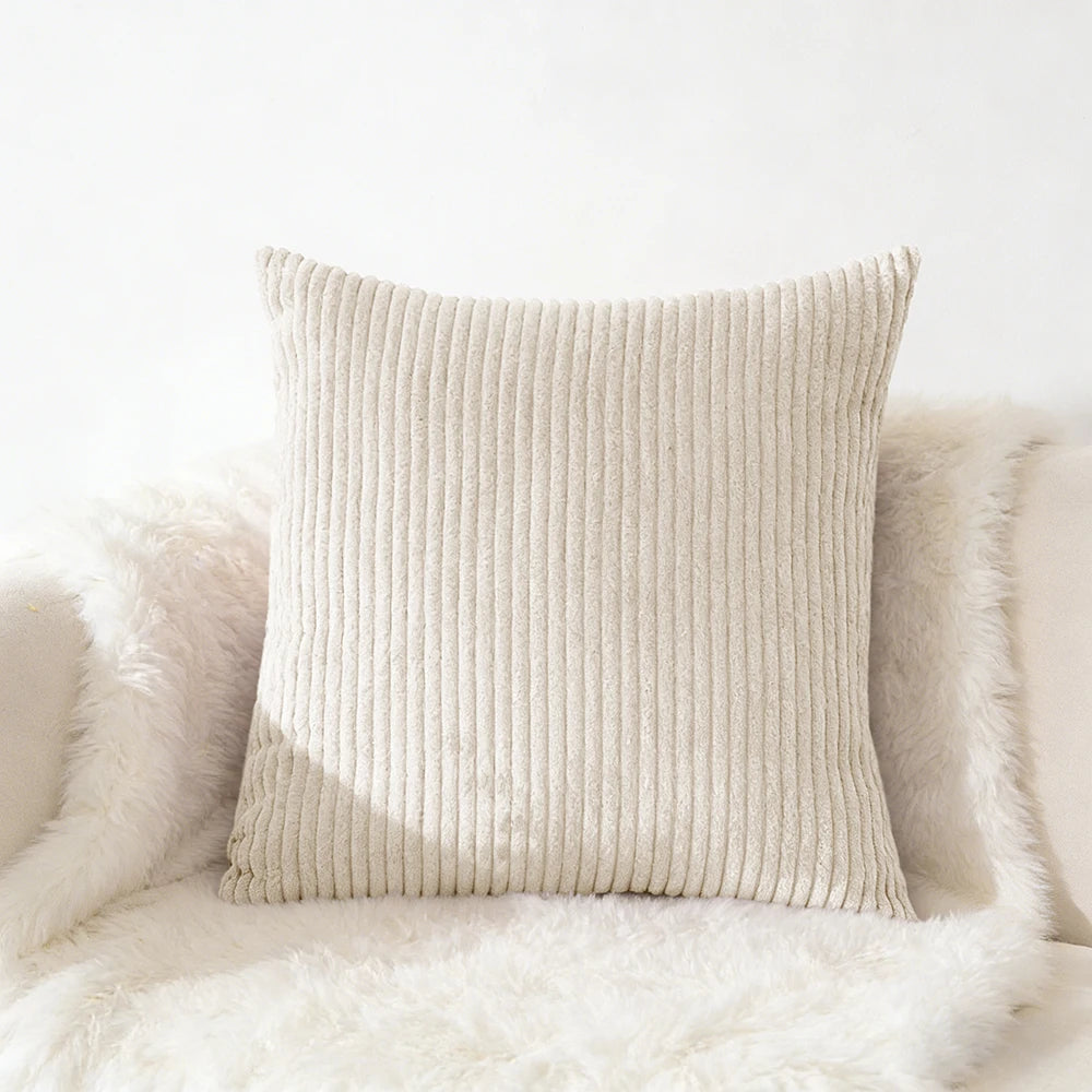 Corduroy Pillow Cover 40X40 45X45 50X50 30X50 CM Soft Plush Flannel Cushion Cover Fluffy Couch Pillow Case for Sofa Living Room