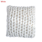 Square Braid Pillow Floor Sofa Cushion Pillow Handmade Cushion Home Decor Pillow