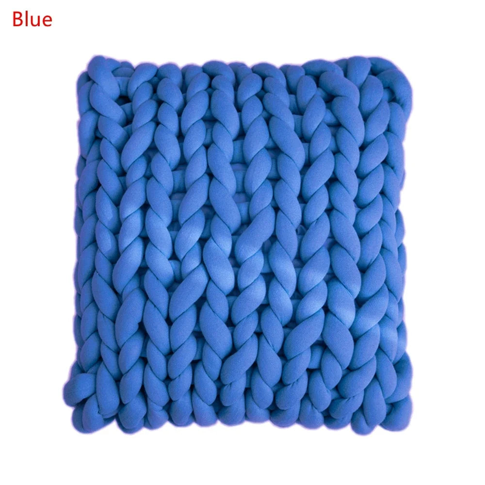Square Braid Pillow Floor Sofa Cushion Pillow Handmade Cushion Home Decor Pillow