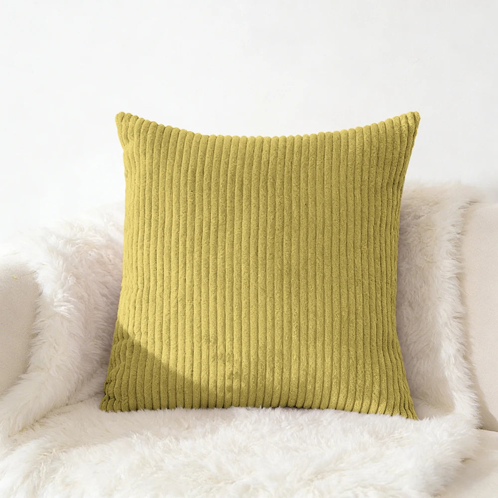 Corduroy Pillow Cover 40X40 45X45 50X50 30X50 CM Soft Plush Flannel Cushion Cover Fluffy Couch Pillow Case for Sofa Living Room